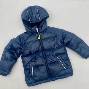 J.Crew Crewcuts Down filled navy blue puffer jacket size 3